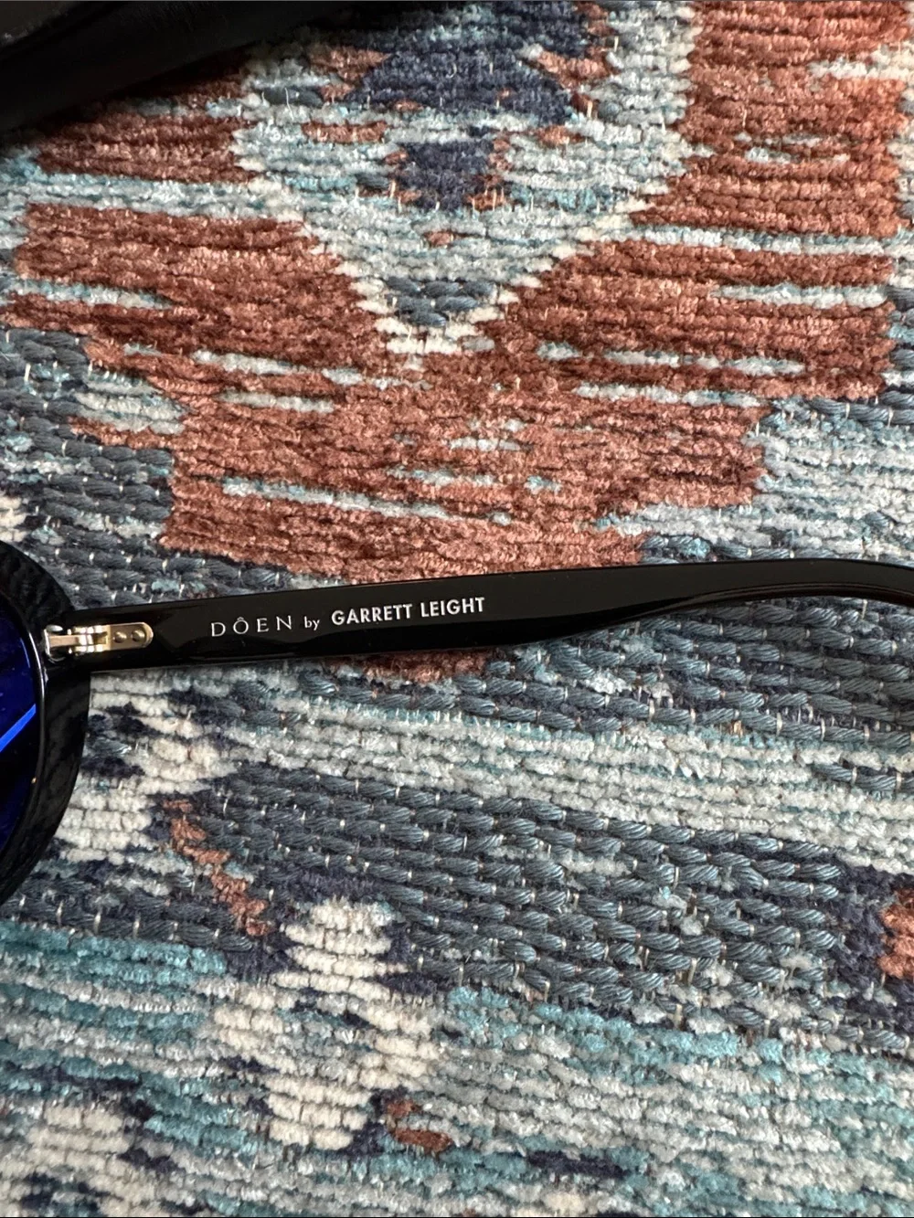 Doen x Garrett Leight Black Cat-Eye Sunglasses